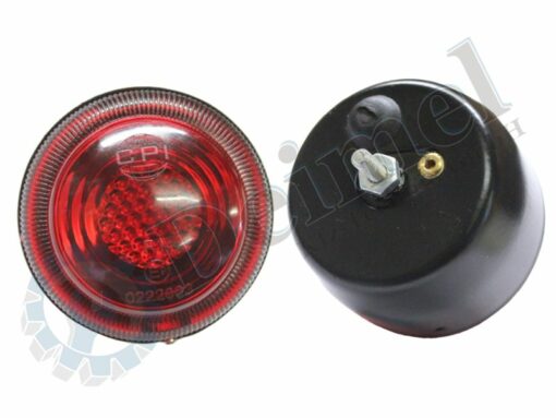 Schlussleuchte mit 1 Kammer – 5 Watt rot, nur Standlicht rechts, aus Metall, Durchmesser ca. 65 mm