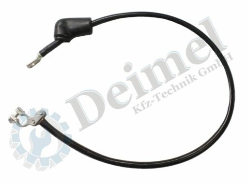 Batterie Kabel schwarz, mit +Polklemme, M8 Ringöse und Schutzkappe für den Starter, 50mm2, 90cm