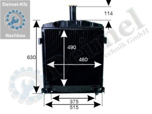 Kühler T 180a, 182a mit Laschen – Bild 2