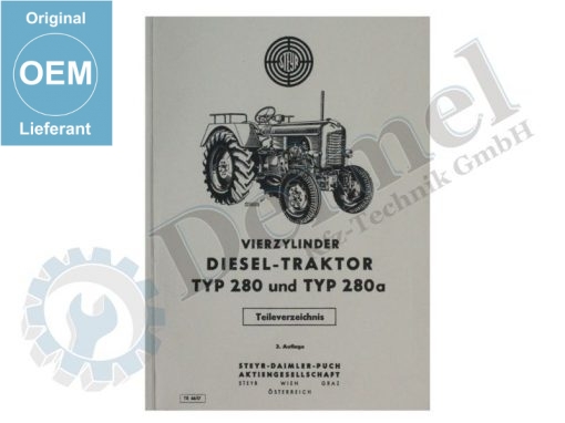 Ersatzteilliste T280, a