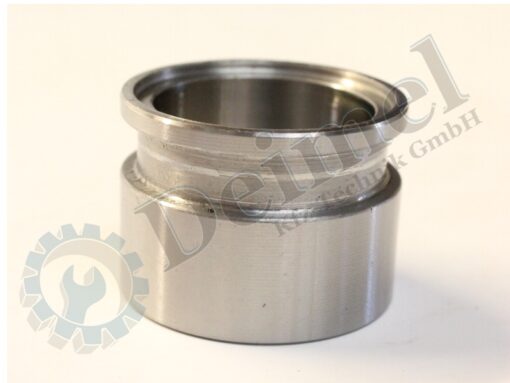 Zulaufrohr Stahl mit Nut für 4-kant Dichtring, Wasserpumpendeckel Steyr T 188, Plus 30, 430
