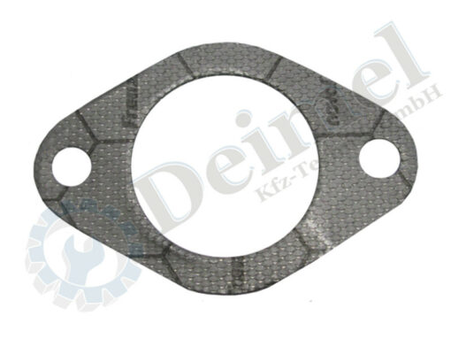 Dichtung zwischen Sammelkrümmer und Anschlusskrümmer oder Auspuffrohr, original Steyr Ersatzteil, Durchmesser 50 mm, Lochabstand: 85 mm