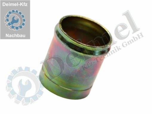 Metallrohr mit Wulst für eine Schlauch, Durchmesser 38mm, Länge 45mm