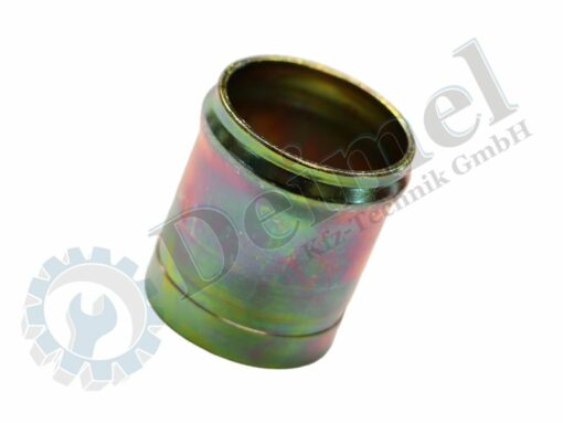 Metallrohr mit Wulst für eine Schlauch, Durchmesser 38mm, Länge 45mm