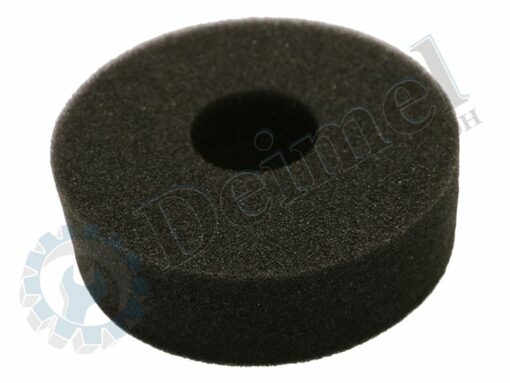 Formschaumfilter rund, flach, schwarz, als Ersatz für Kokusfilter, Außen ca. 175x50mm, Bohrung 60mm, Ölbadfilter