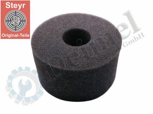 Ölbadluftfiltereinsatz aus Filterschaum, schwarz, 170×100mm, Bohrung 60mm, für Steyr Traktore