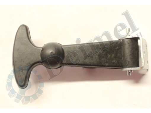 Haubengummi 125mm, schwarz komplett mit Halterung verzinkt, Material EPDM