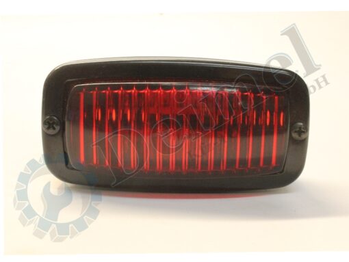Schlussleuchte rot Brems- und Standlicht, Blechgehäuse schwarz