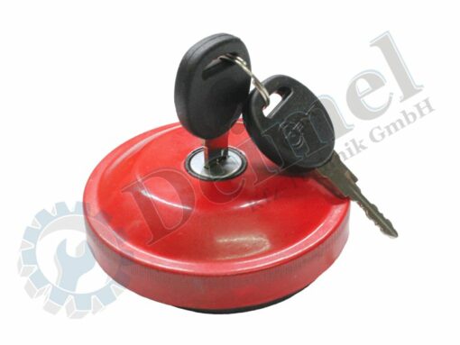 Tankdeckel, versperrbar mit 2 Stk Schlüssel, rot lackiert