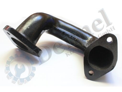Auspuffkrümmer Knie, Winkel, Steyr Plus Serie, schwarz, Guß