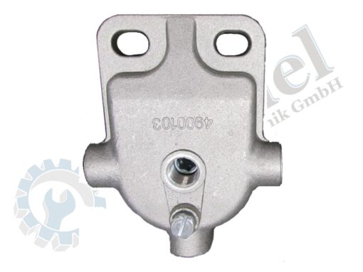 Gehäuse für 1x Kraftstofffilter Patrone, Aluminium mit Entlüftungsschraube