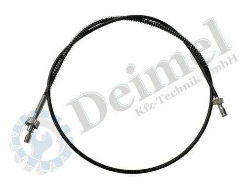 Traktormeterwelle schwarz, mit Knickschutzspirale, Gewinde 18x1,5 und 22x1,5, Länge 1700mm