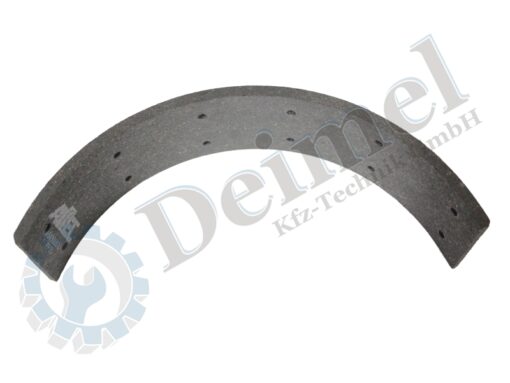 Bremsbelag zum Aufnieten für Steyr T 288, 290 bis Fzg. Nr. 1500, 50, 650, 658, 760, 768 bei hydraulischer Bremse, Abmessungen: 60x295x6mm, 12 Nietlöcher pro Belag