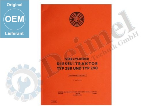 Ersatzteilliste T288, T290
