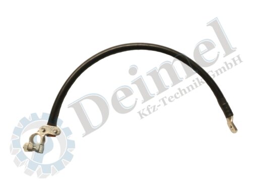 Batteriekabel 50mm², Länge ca. 40mm, schwarz, mit -Polklemme und Kabelschuh