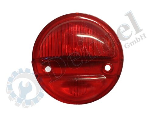 Ersatzglas flach für Rückleuchten rund 90mm, rot/rot