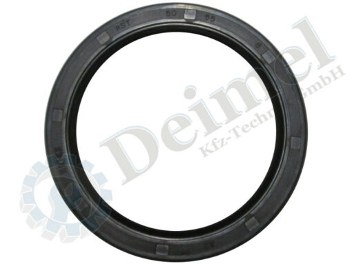 Wellendichtring, schwarz, NBR, 50x65x8mm mit Staublippe