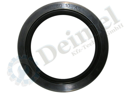 Wellendichtring, WDR 60x80x10mm, schwarz, NBR
