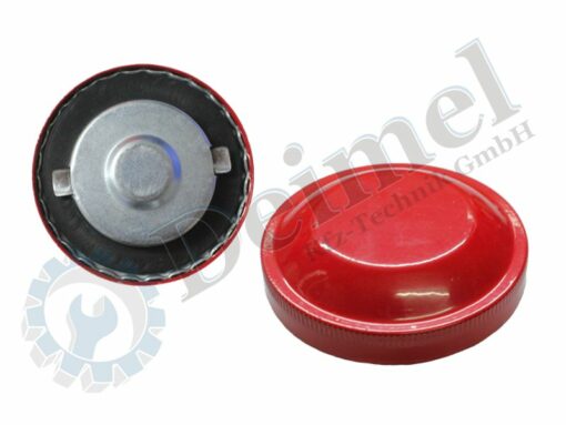 Tankdeckel, Schnellverschluss, rot lackiert