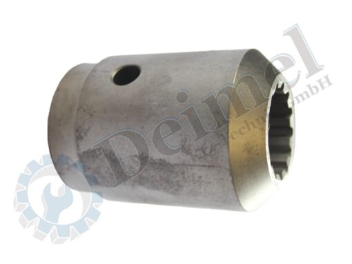 Muffe für Allradantriebswelle hinten bei Allradabtrieb, bmessungen: Länge 70 mm, Durchmesser außen: 45 mm, 13 Zähne, Original Steyr Ersatzteil