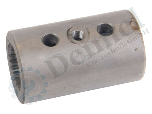 Muffe mit Innenverzahnung, Länge 76 mm, Durchmesser außen: 45 mm, 21 Zähne