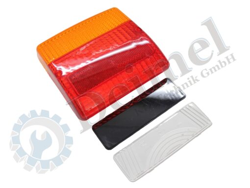 Ersatzglas für Rücklicht 3 Kammern, für Steyr 9078, M9078, M9083, 9086, M9086, 9094, M9094, 9080M, 9090M, 9100M, 9085MT, 9095MT, 9105MT, 9105, 9115, 9125, 9145, CVT 120, 130, 150, 170, 6135, 6145, 6155, 6170, 6190, 6140, 6150, 6160, 6175, 6195
