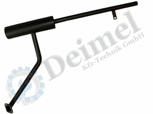 Auspuffrohr mit Topf, schwarz, Steyr T86