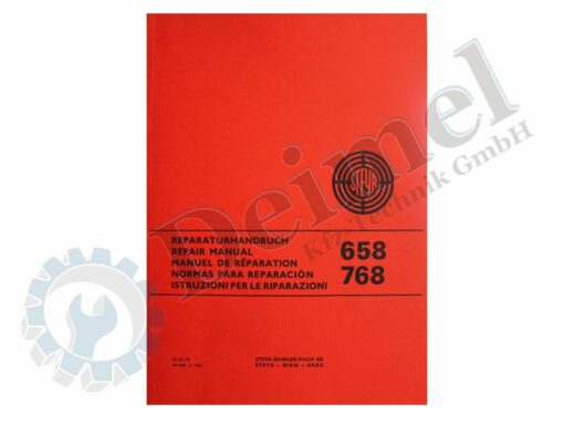 Reparaturhandbuch Steyr 658, 768, roter Einband
