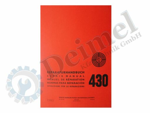 Reparaturhandbuch Steyr 430, roter Einband