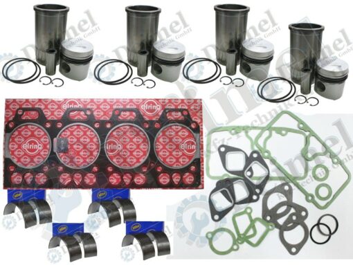 Hochwertiger Motoreparatursatz für Steyr Type 290, mit Elring Zylinderkopfichtung, MIBA