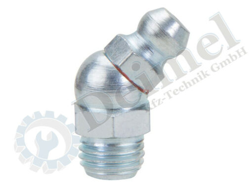Schmiernippel nach DIN 71412B, 45° abgewinckelt, Gewinde M8x1