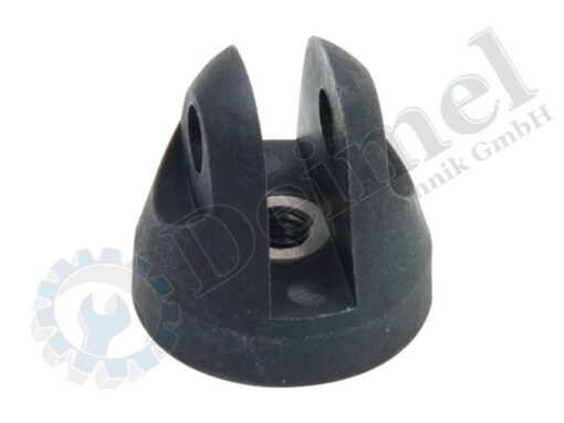 Halterung für Dämpfer oder Fenster Aussteller, original Steyr Ersatzteil, Durchmesser 36mm, Höhe bis Lochmitte 25mm, Gesamthöhe 37mm