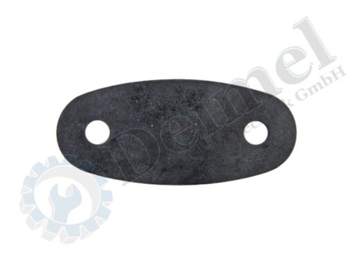 Gummiplatte innen für Lagerung Handgriff, original Steyr Ersatzteil, Länge 91mm, Breite 41mm, Lochabstand 60mm, Stärke 1mm, Bohrung 9mm
