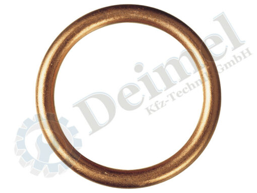 Foto von einem Dichtring, Kupferfüllring nach DIN7603 C