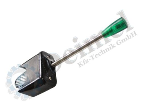 Lenksäulenschalter für Blinker mit Beleuchtung grün, Für Befestigung an der Lenksäule mit einem Durchmesser von 24 bis 42mm, Anschlüsse: 46a, R, L, K