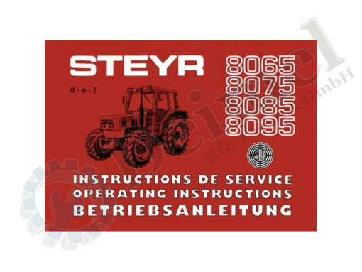 Betriebsanleitung, Heft, A5, 292 Seiten, 8065RS2, 8075RS2