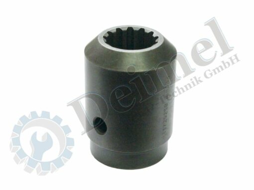 Muffe für Allradantriebswelle hinten bei Allradabtrieb neue Ausführung (Abdichtung ohne O-Ring), Länge 70 mm, Durchmesser außen: 45 mm, 13 Zähne