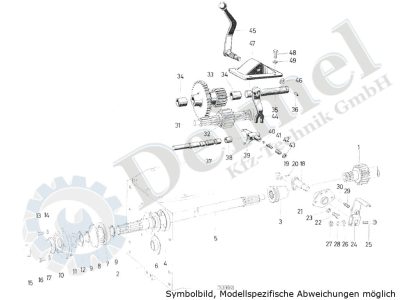 Steyr-Deimel-Buch - Getriebeschaltung Steyr T84