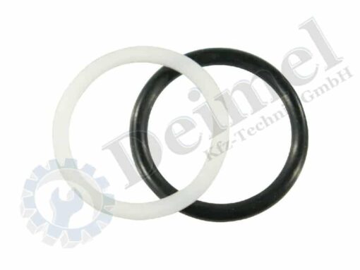 O-Ring schwarz+ Stützring weiß für diverse Hydraulikkupplungen, O-Ring ca. 20×3,5, Stützring ca. 21x27x1,2