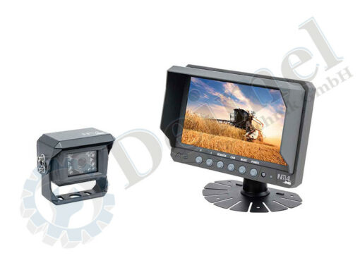 Kamerasystem inklusive 7″ (16:9) LCD Farbmonitor und 1 Kamera mit 15 lfm Verbindungskabel, Halterung,