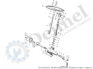 Steyr-Deimel-Buch - Lenkradknopf