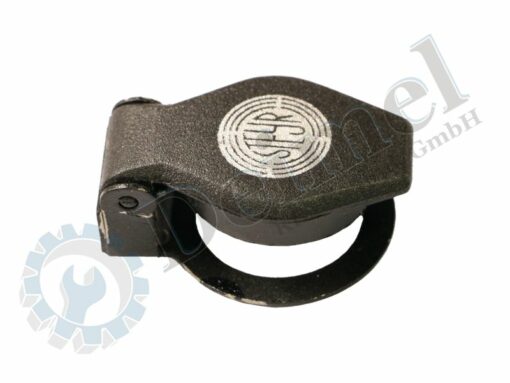 Abdeckkappe für Zündschlösser, schwarz mit weißen Steyr Logo auf der Kappe