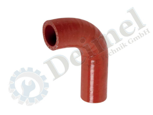 Verbindungsschlauch 90°, Silokonschlach rot, Durchmesser innen ca. 18mm