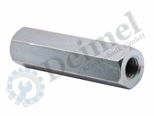 Spannmutter M10 mit Rechts- und Linksgewinde für Spanner Lichtmaschine oder Bremsgestänge, Länge ca. 65mm, SW 17mm
