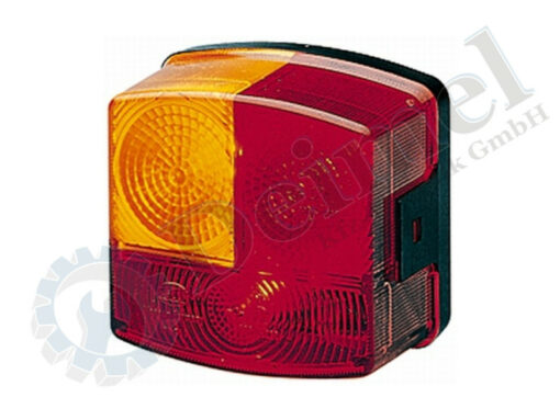 3 Kammern Heckleuchte mit Standlicht, Bremslicht und Blinker, Quatratisch, für links