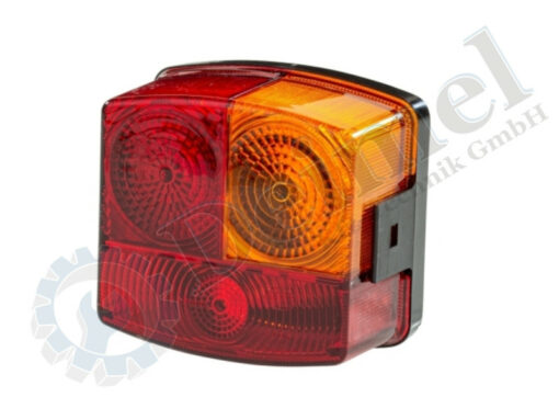 3 Kammern Heckleuchte mit Standlicht, Bremslicht und Blinker, Quatratisch, für rechts