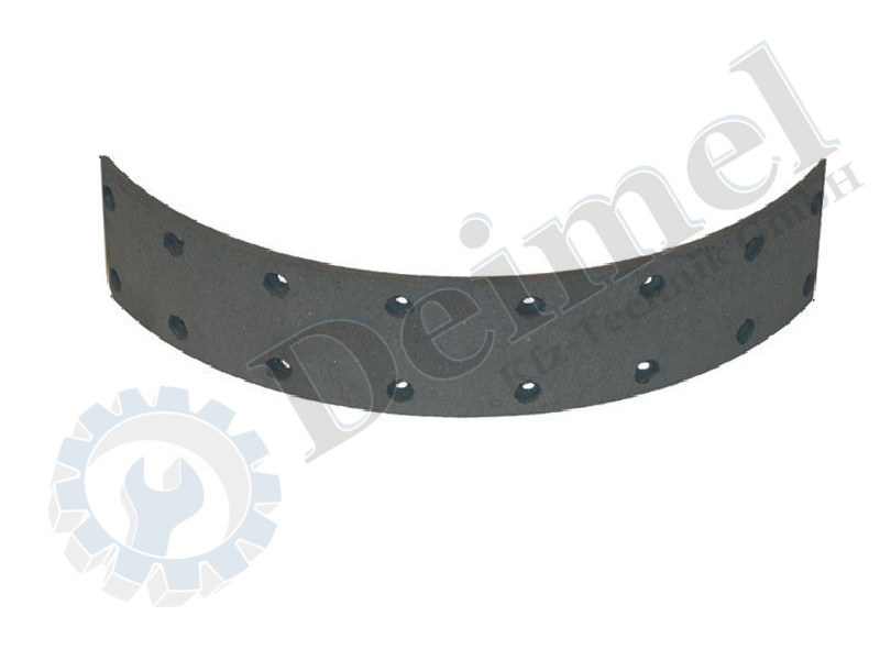 Bremsbelack zum aufnieten für Steyr T80, 15, 84, 86, Abmessungen 60x35x60mm, 16 Nietlöcher