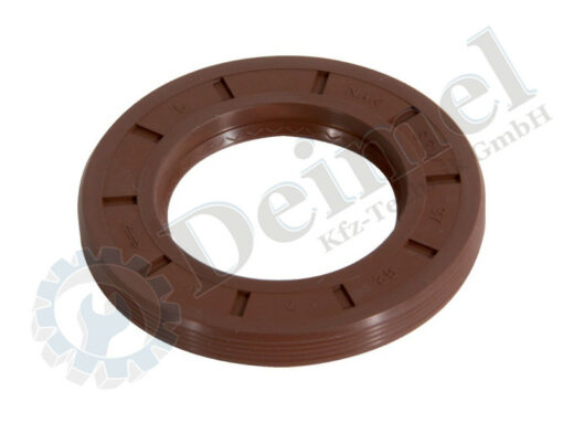 Wellendichtring, WDR, 37x62x7, mit rechsdrall und linksdrall, Material FKM (Viton), braun