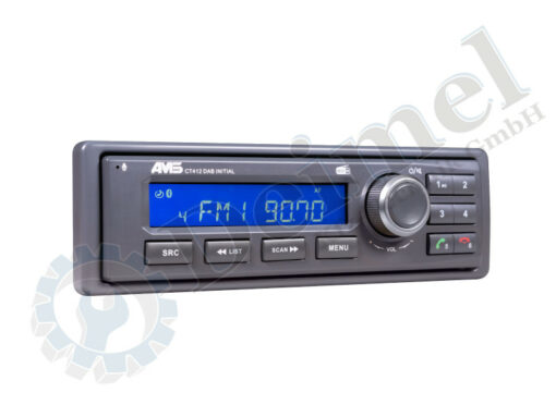 Radio, Autoradio für Landmaschinen und Baumaschinen, FM und DAB+ inklusive DAB Antenne und Bluetooth