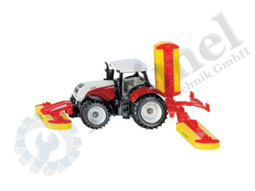 Steyr 6230 CVT mit Pöttinger Mähwerk, Siku
